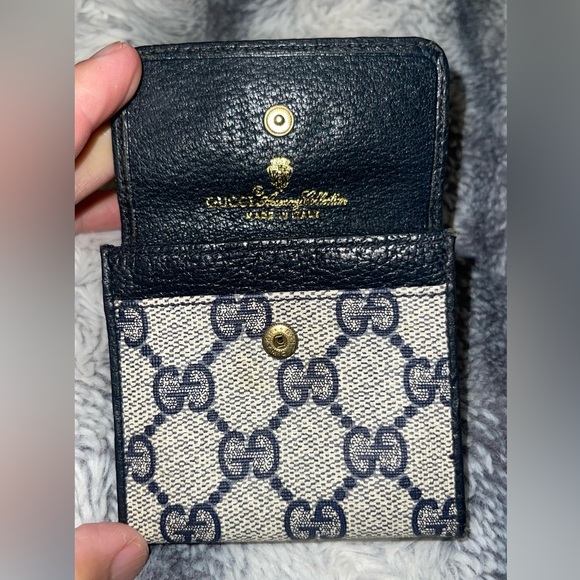 Gucci Blue and Cream Wallet - Picture 3 of 16